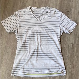 Lululemon Men’s V-neck Striped T-Shirt Tee